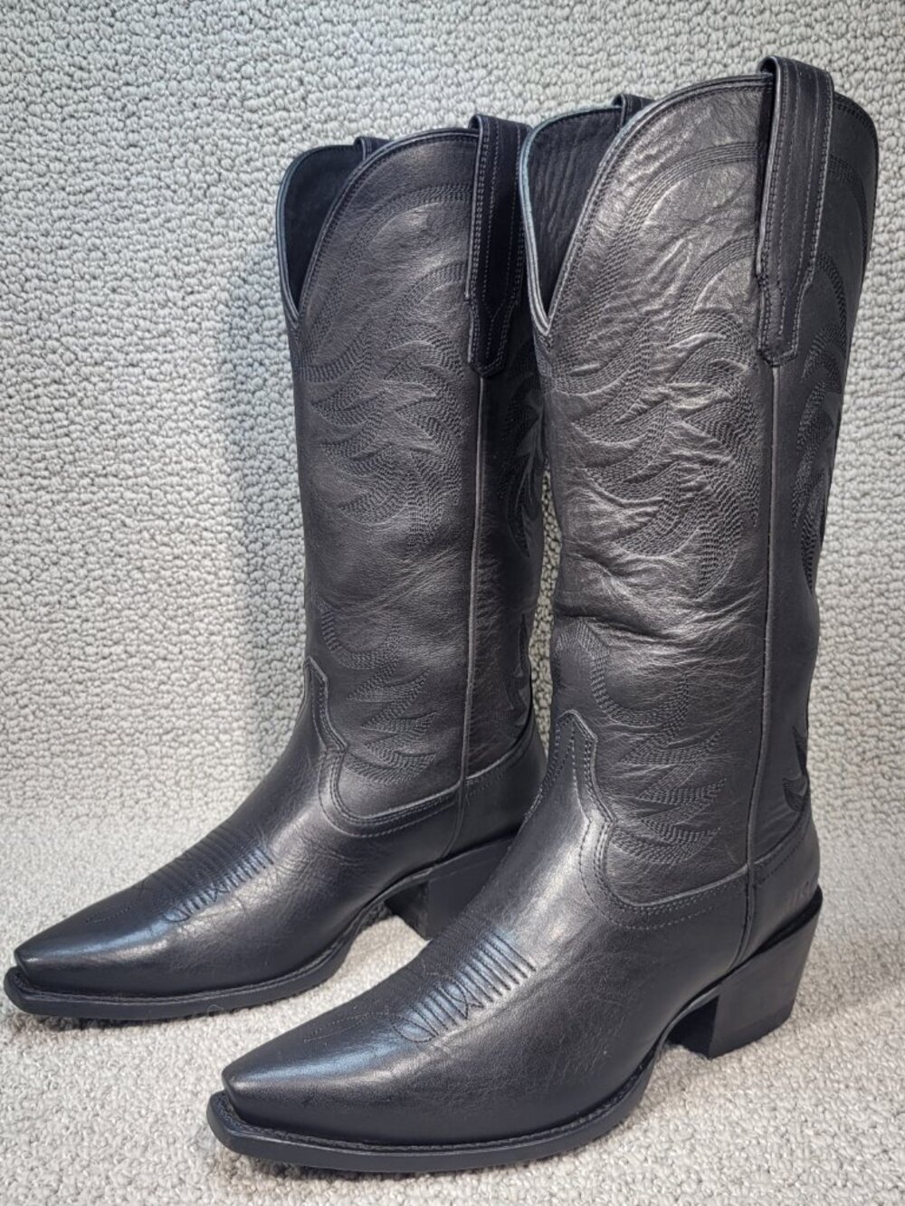 Tecovas The Annie Women's US Size 8B Midnight Cowhide Cowgirl Boots - Picture 7 of 11